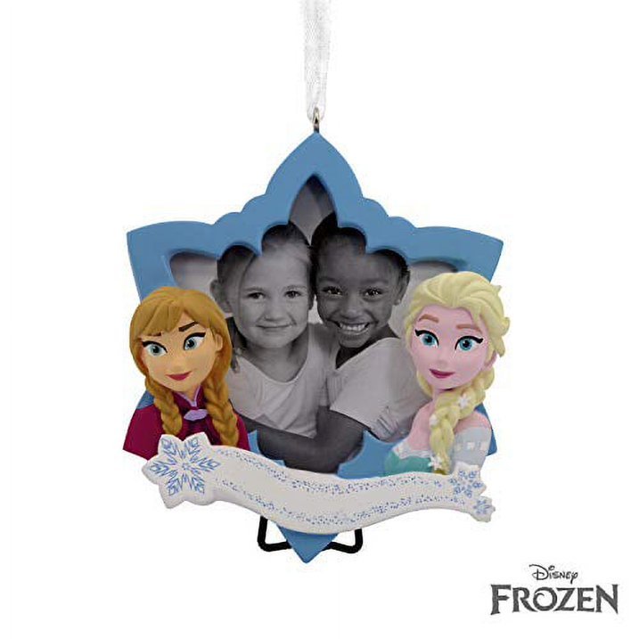 Disney Frozen Anna and Elsa Picture Frame Personalized Hallmark Ornament