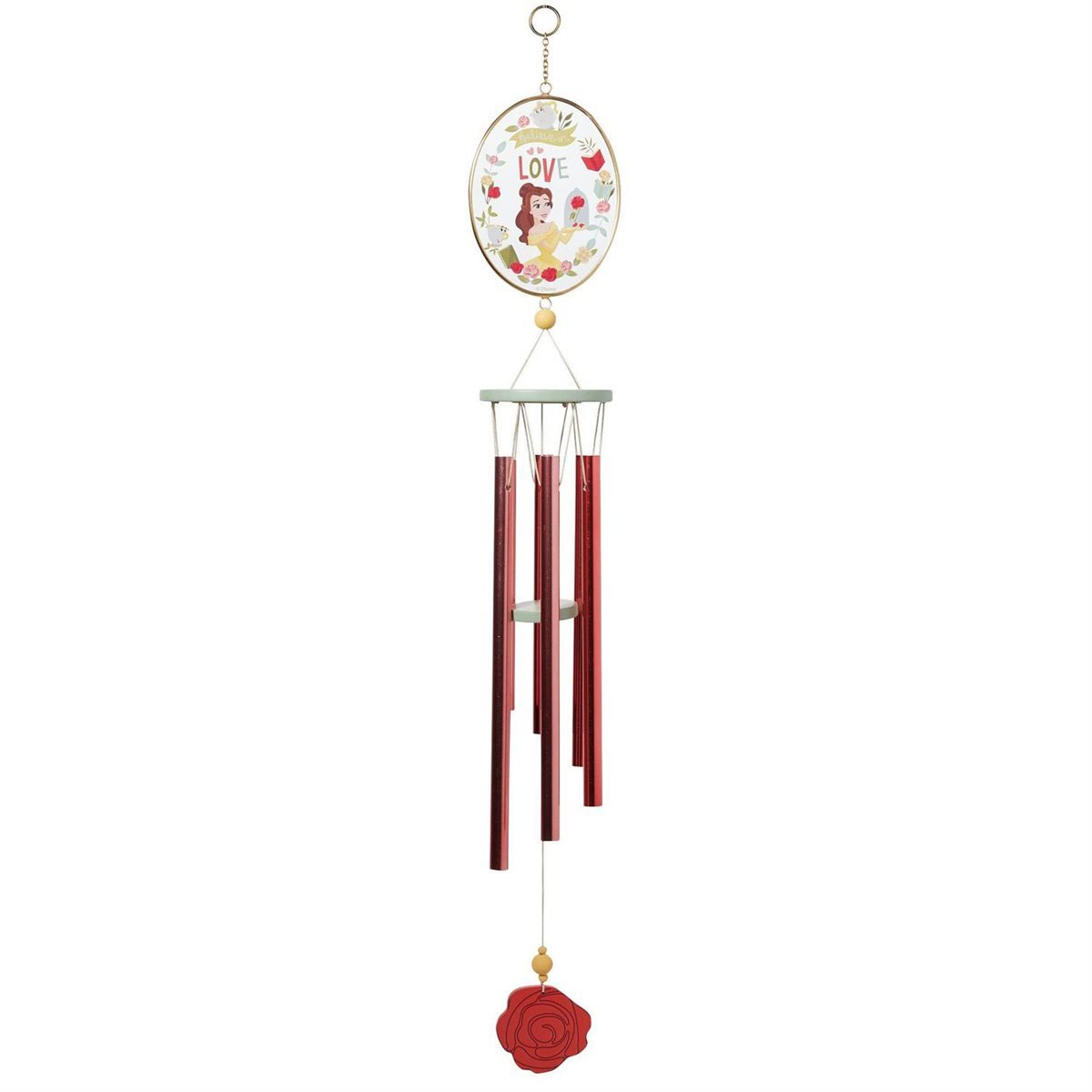 Disney Garden Beauty and the Beast Belle Wind Chime