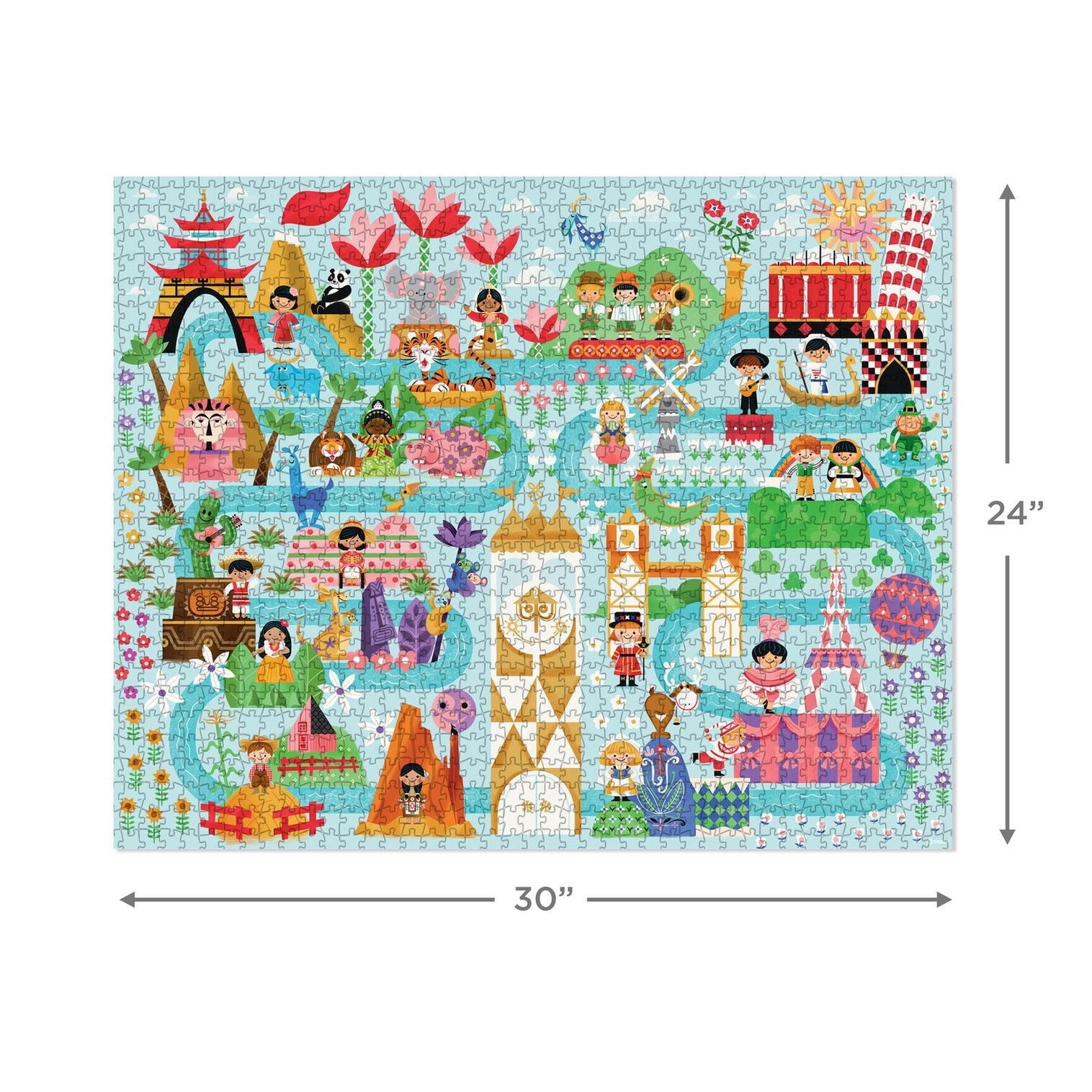 Disney It's a Small World Map 1000 - Piece Jigsaw Puzzle