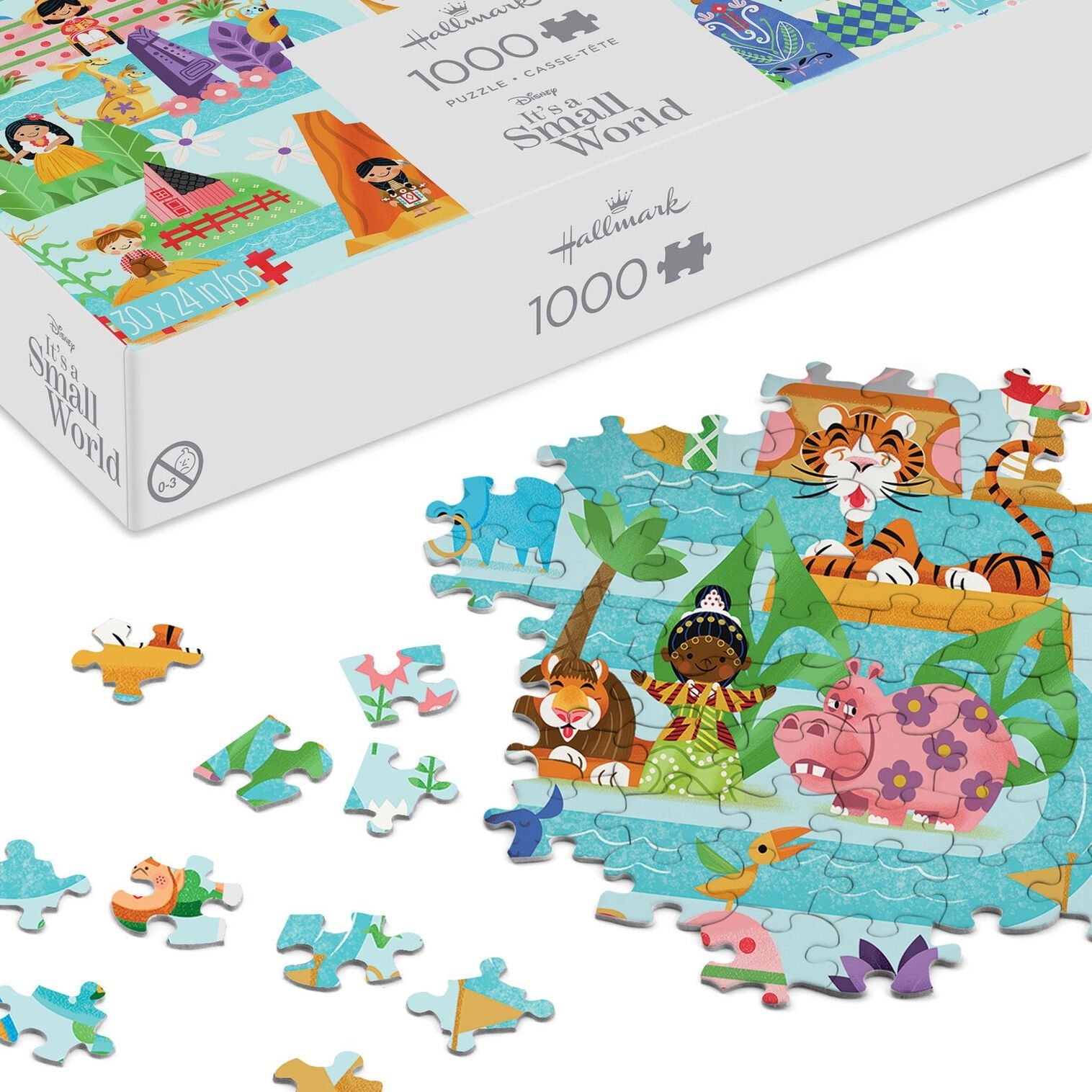 Disney It's a Small World Map 1000 - Piece Jigsaw Puzzle