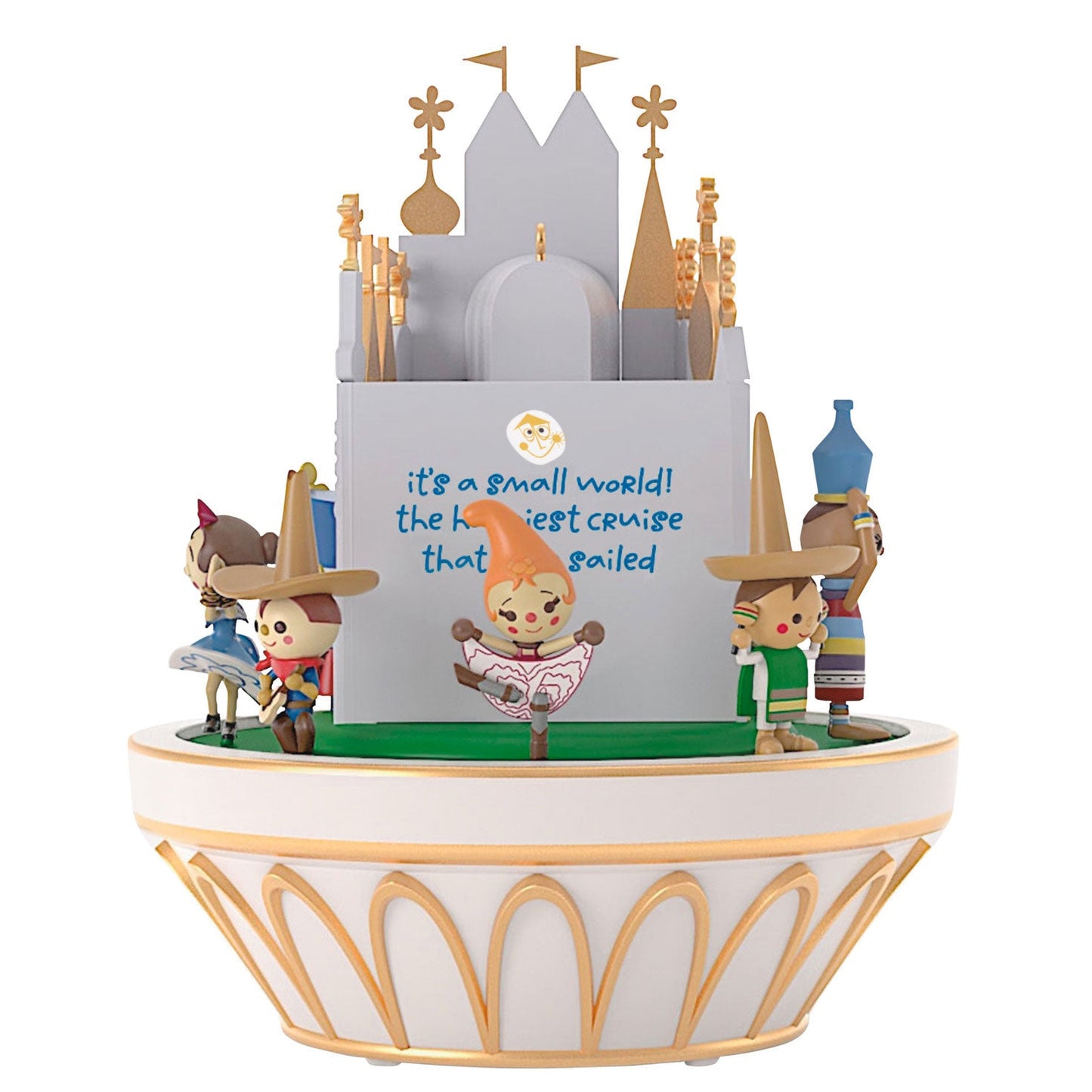 Disney It's a Small World The Happiest Cruise That Ever Sailed 2024 Keepsake Ornament and Motion