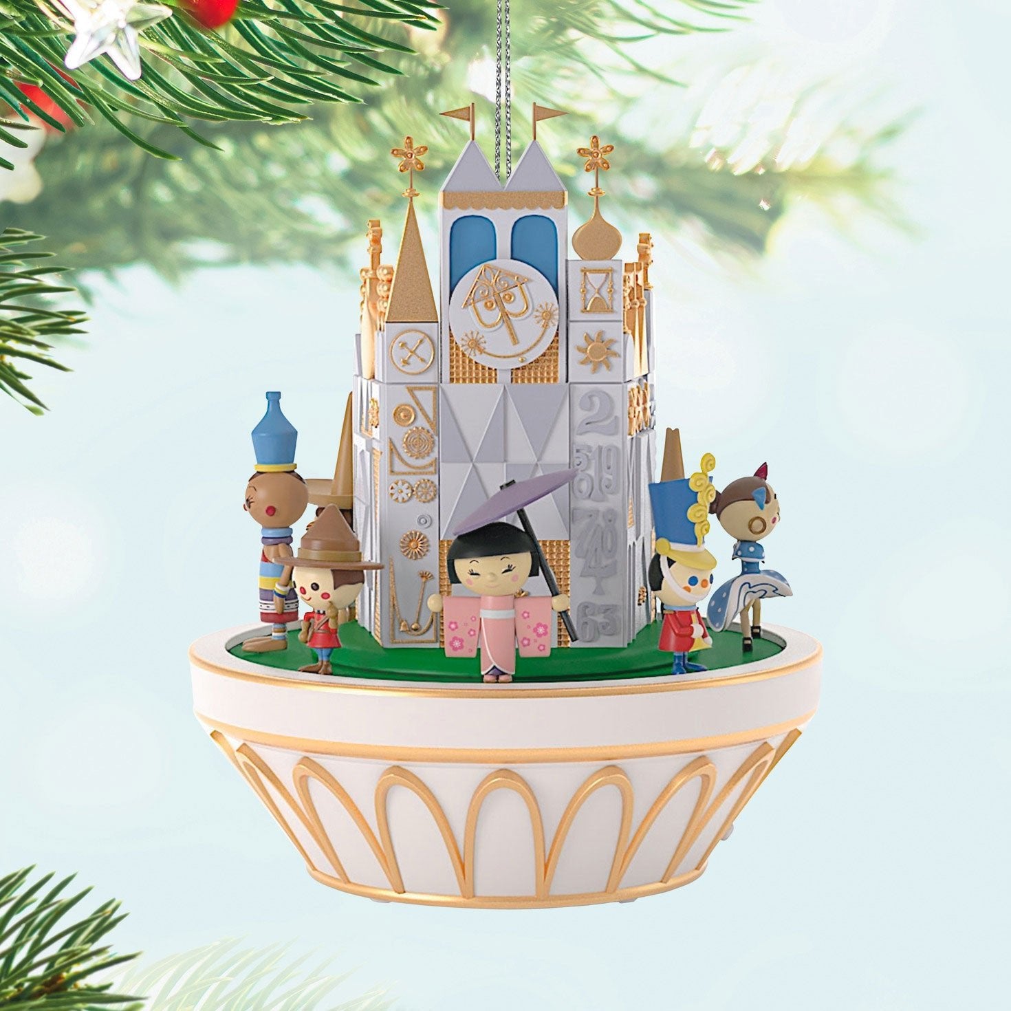 Disney It's a Small World The Happiest Cruise That Ever Sailed 2024 Keepsake Ornament and Motion