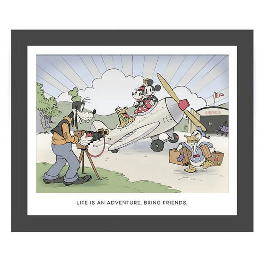 Disney Mickey and Friends Life is an Adventure Framed Sentiment