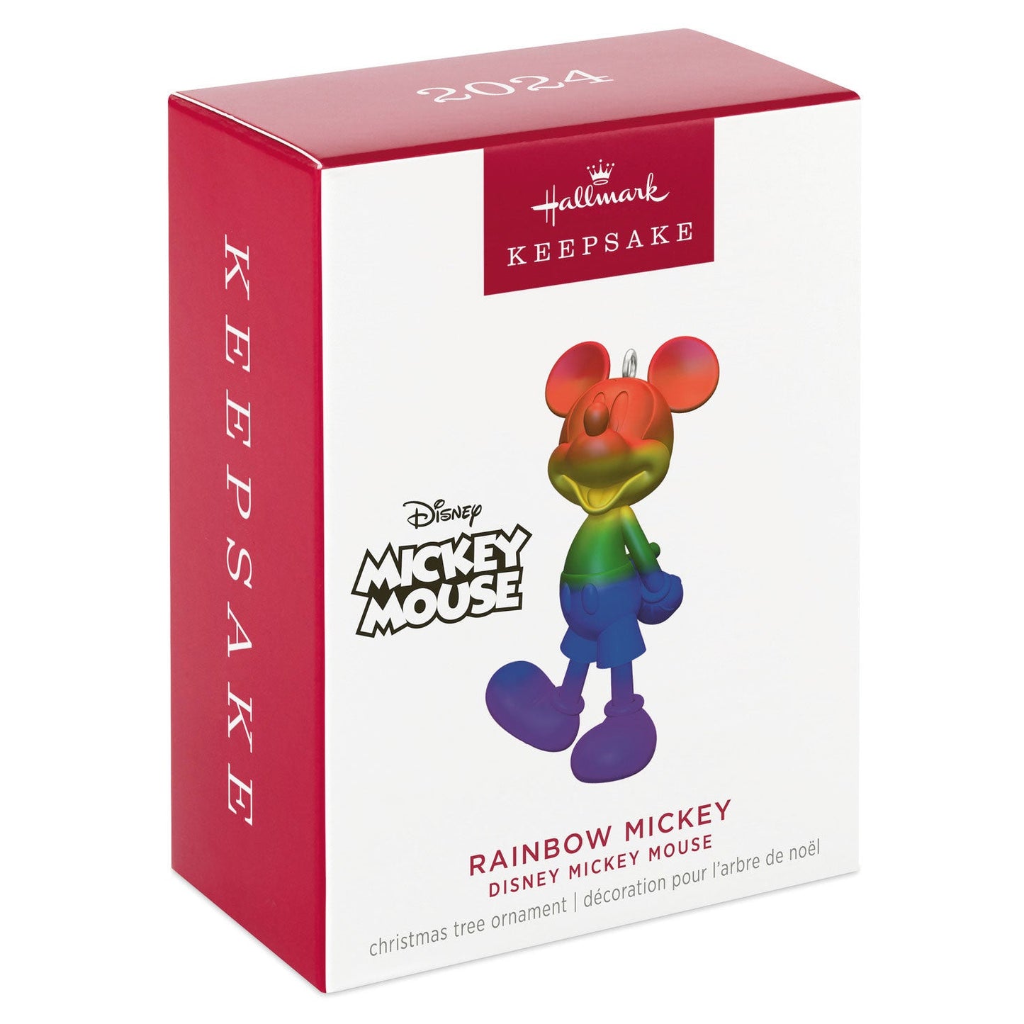 Disney Mickey Mouse Rainbow Mickey 2024 Keepsake Ornament