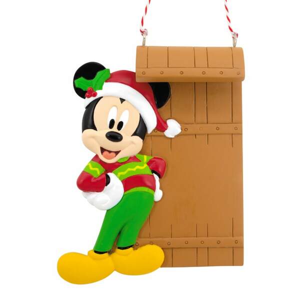 Disney Mickey Mouse With Sled Personalized Hallmark Ornament