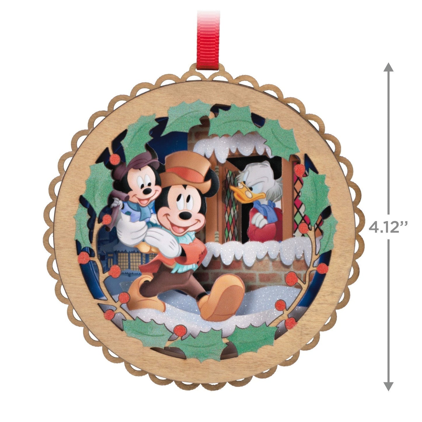 Disney Mickeys Christmas Carol 40th Anniversary Papercraft, 2023 Keepsake Ornament