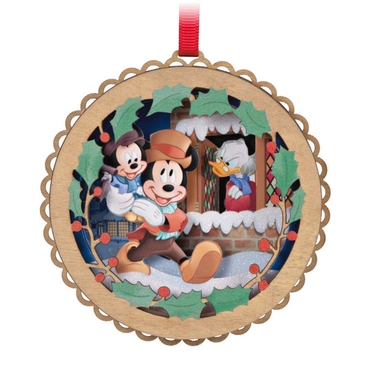 Disney Mickeys Christmas Carol 40th Anniversary Papercraft, 2023 Keepsake Ornament