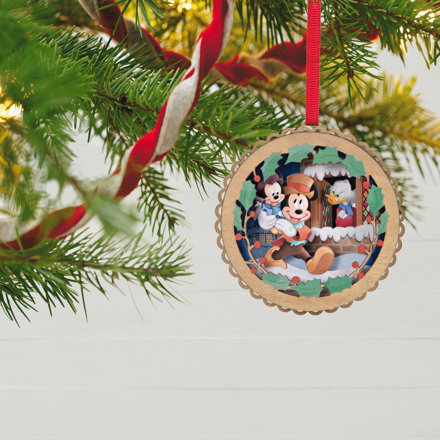 Disney Mickeys Christmas Carol 40th Anniversary Papercraft, 2023 Keepsake Ornament