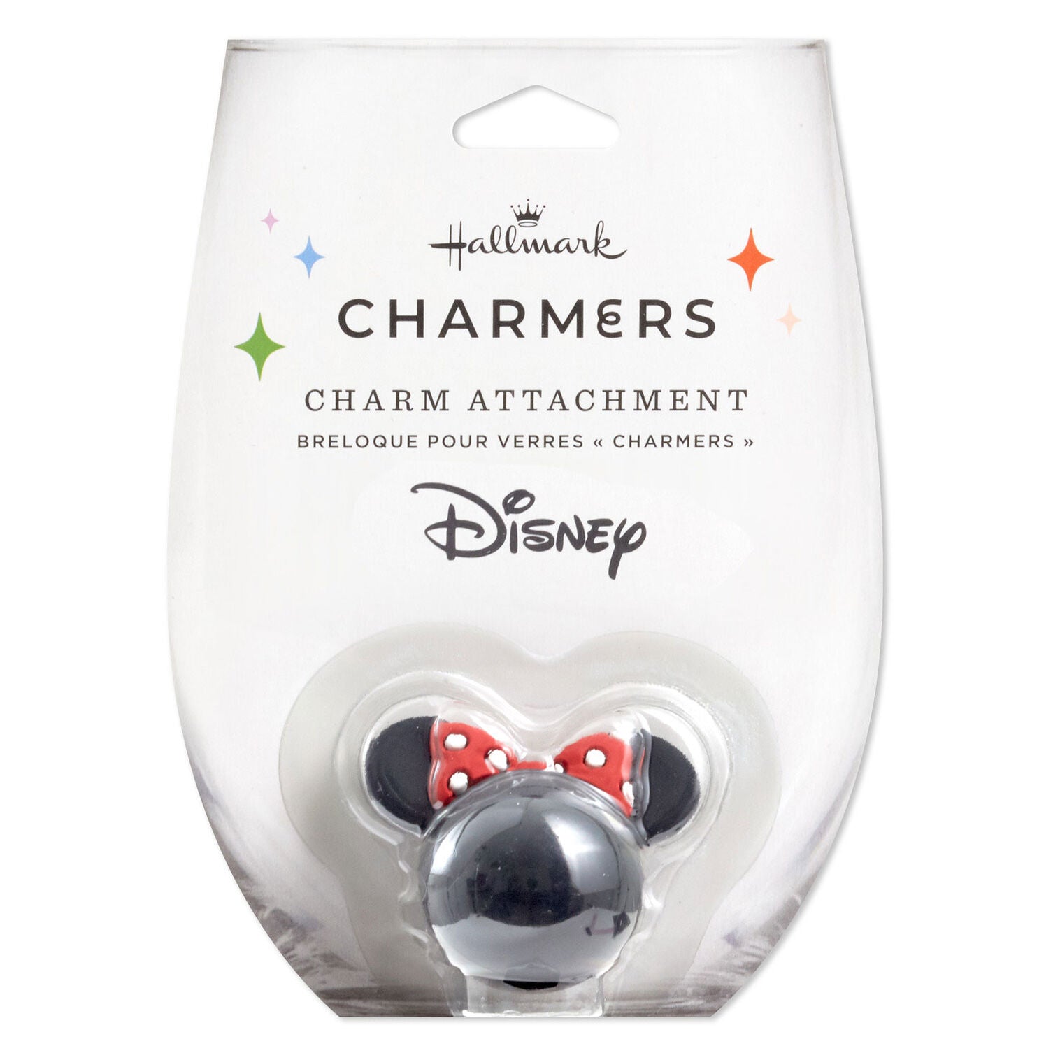 Disney Minnie Mouse Ears With Bow Charmers Silicone Charm