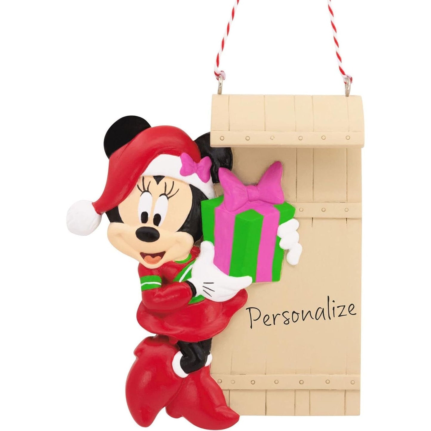 Disney Minnie Mouse with Sled Personalized Hallmark Ornament