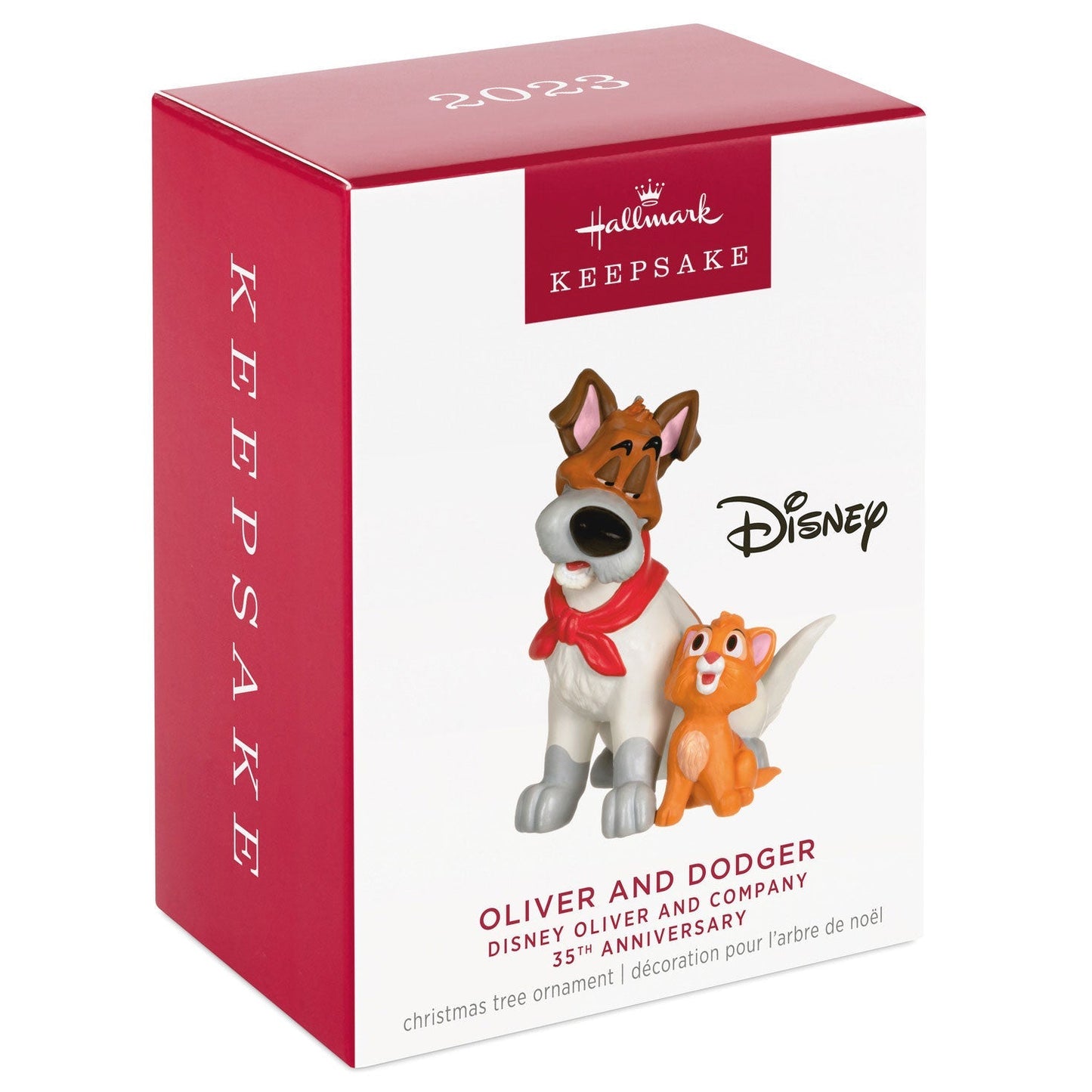 Disney Oliver and Company 35th Anniversary Oliver and Dodger, 2023 Keepsake Ornament