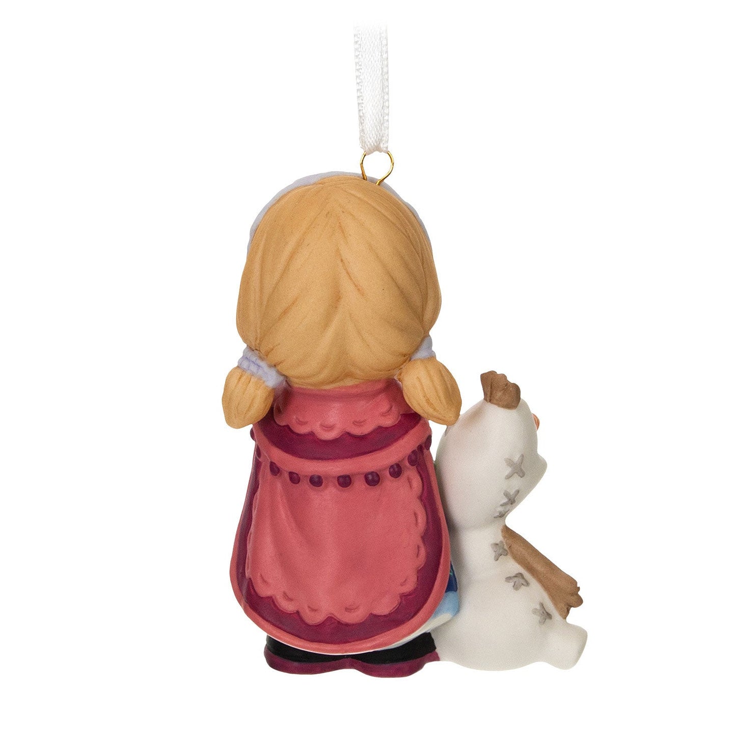 Disney Precious Moments Frozen Anna and Olaf Porcelain 2024 Keepsake Ornament