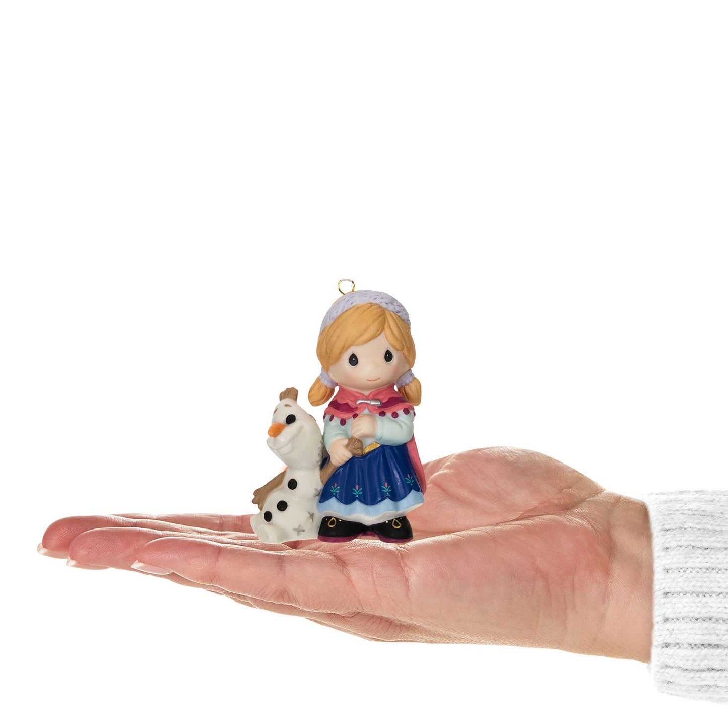 Disney Precious Moments Frozen Anna and Olaf Porcelain 2024 Keepsake Ornament