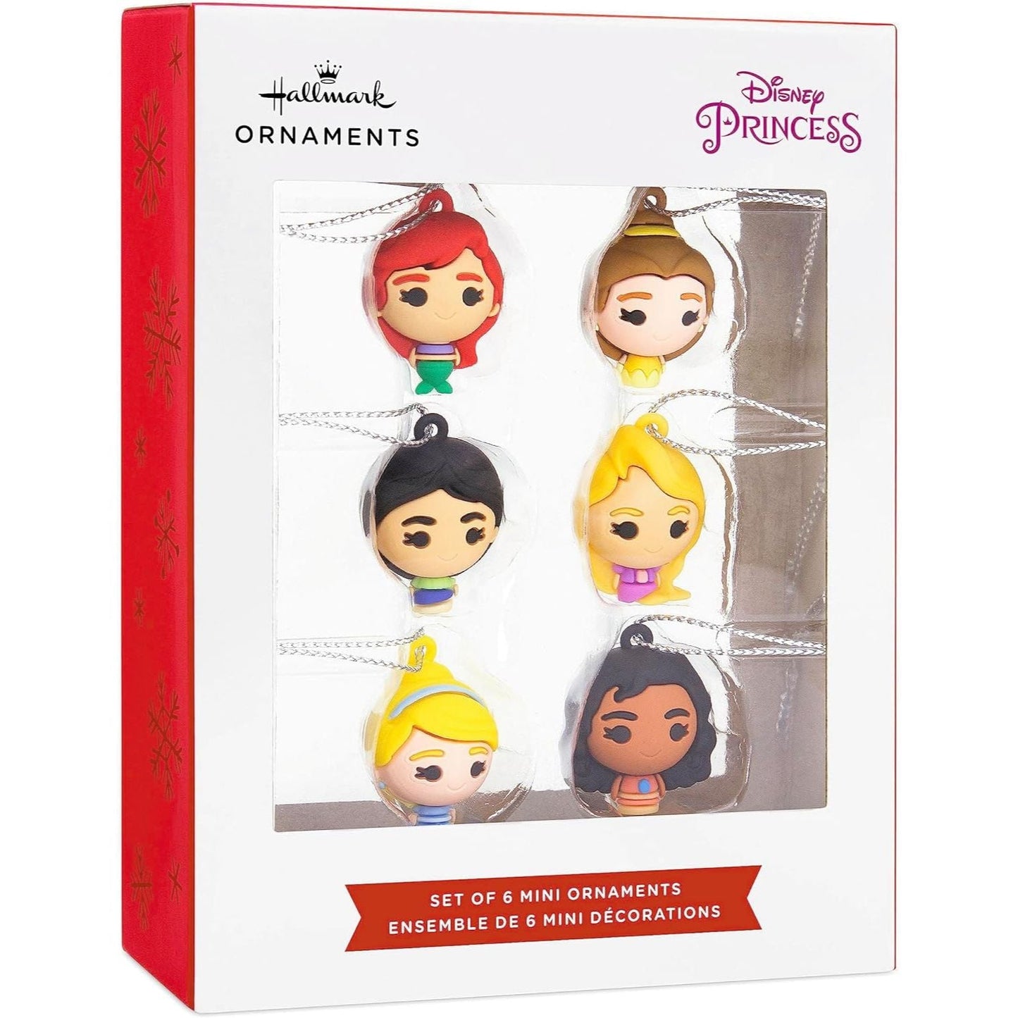 Disney Princess Miniature Hallmark Ornaments, Set of 6