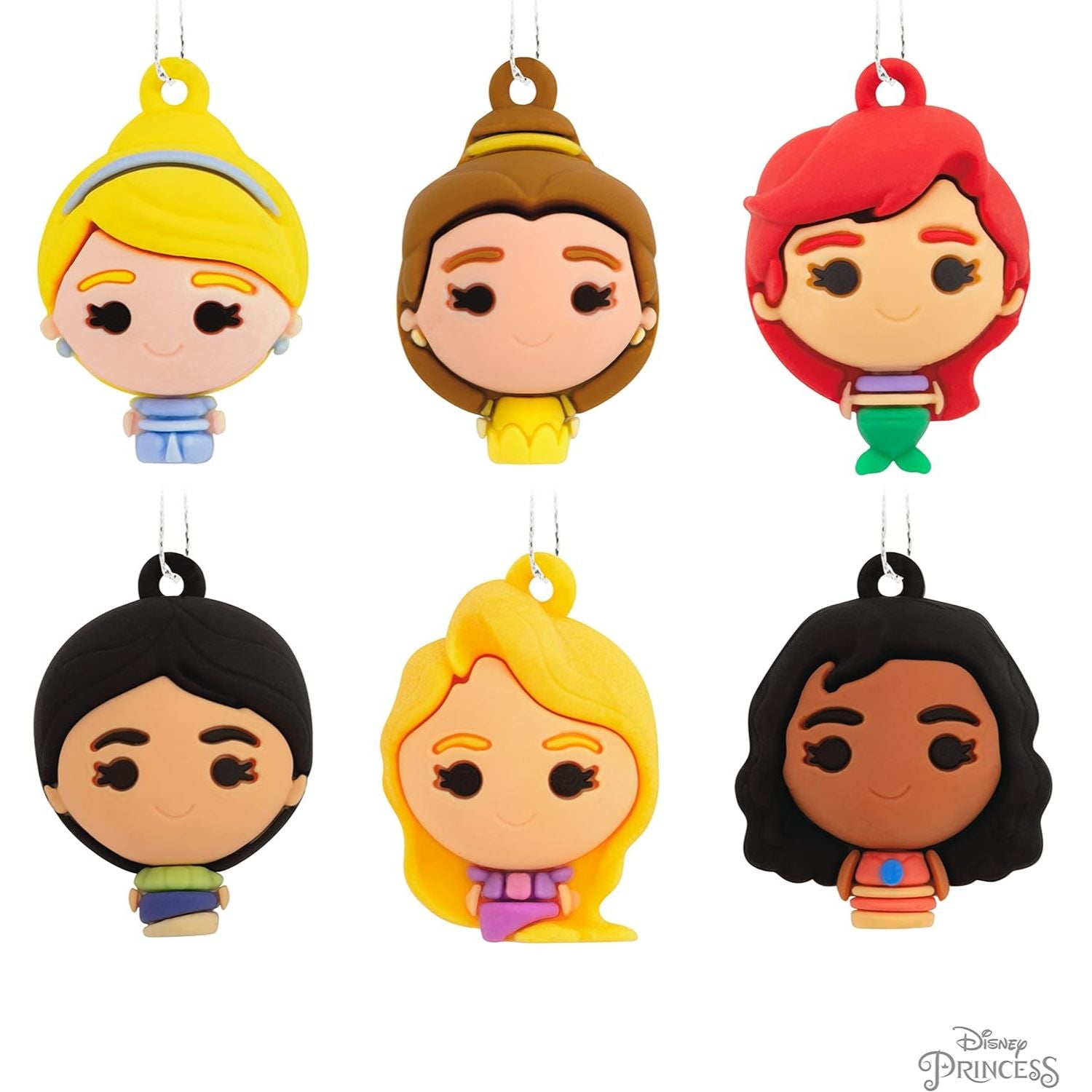 Disney Princess Miniature Hallmark Ornaments, Set of 6