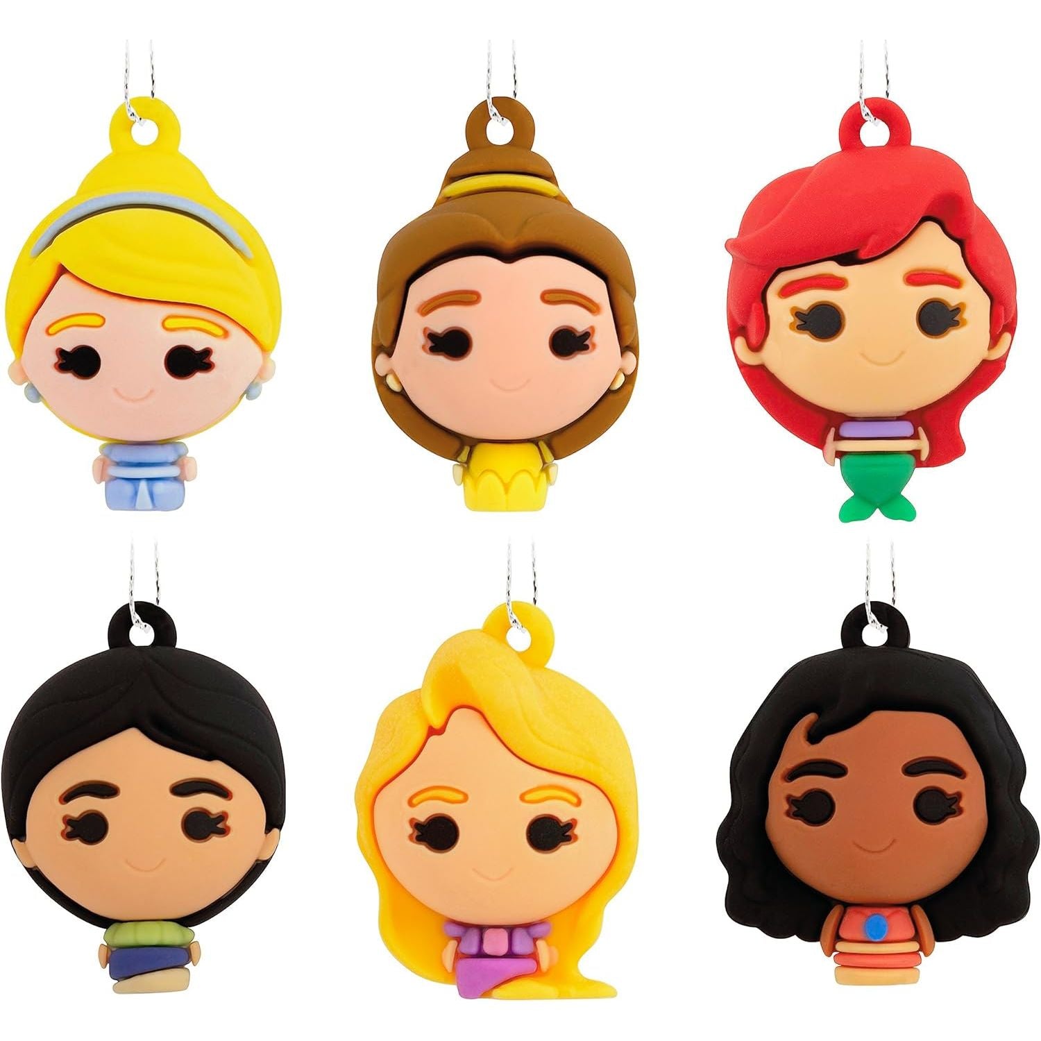 Disney Princess Miniature Hallmark Ornaments, Set of 6