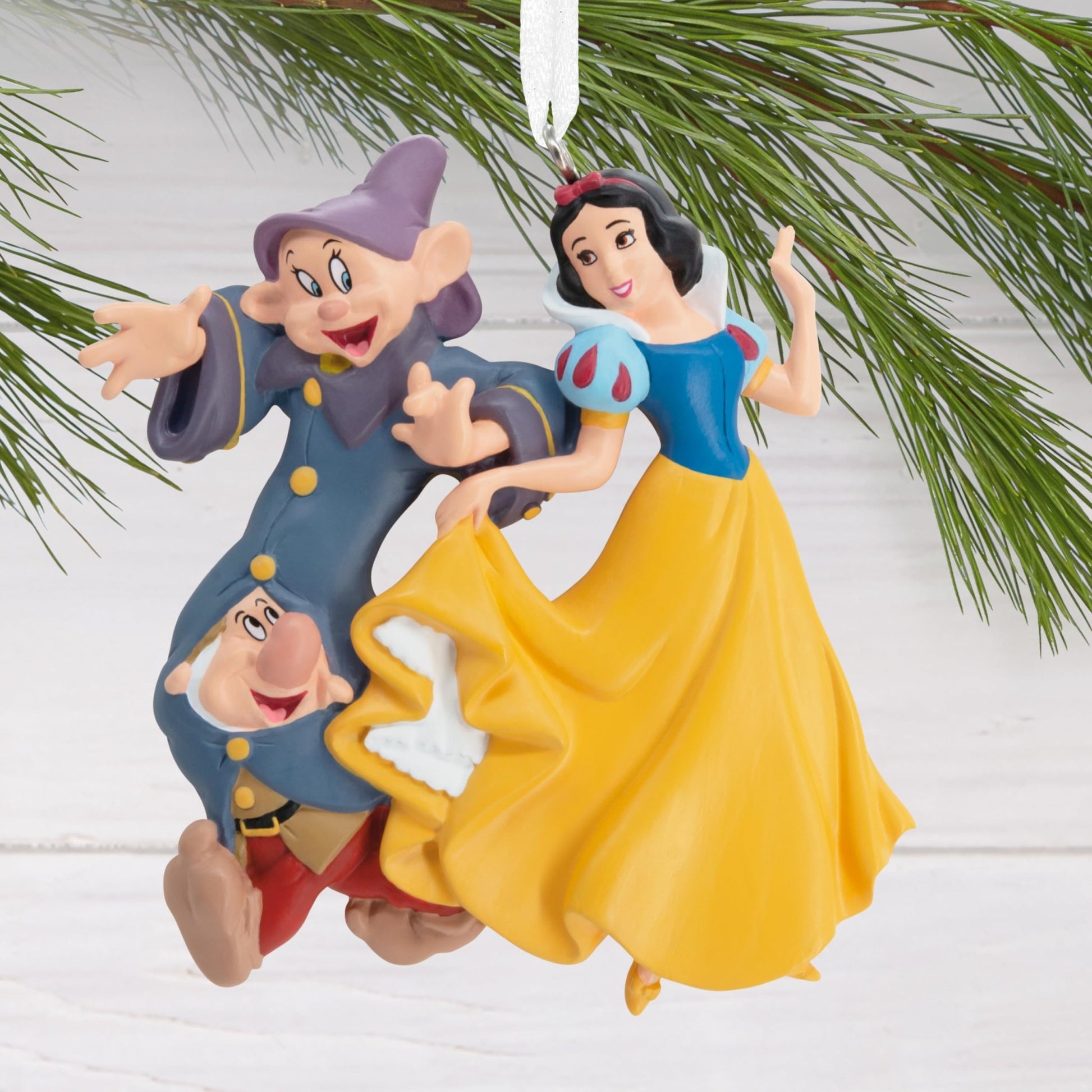 Disney Princess Snow White with Dopey and Sneezy Hallmark Ornament