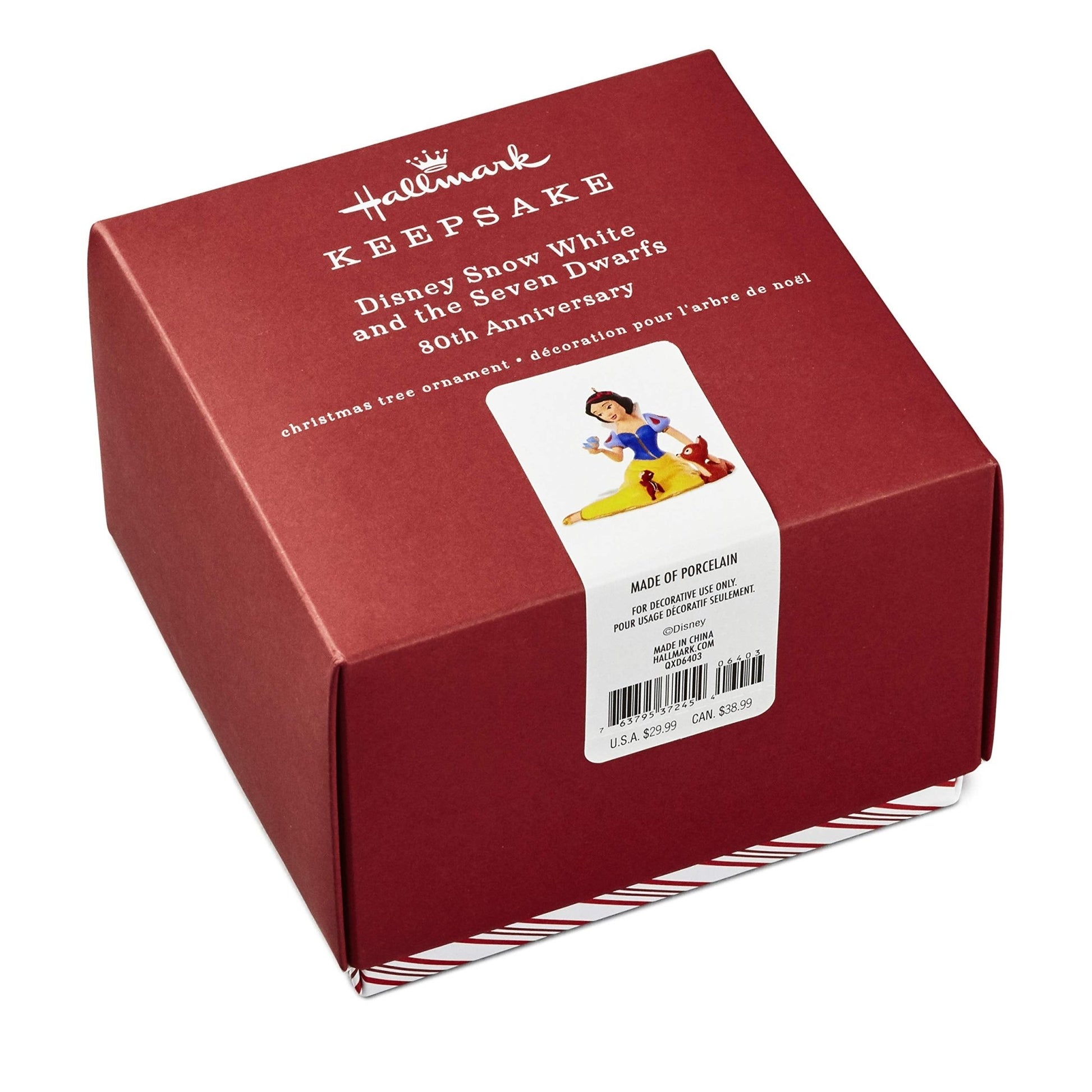 Disney Snow White and the Seven Dwarfs 80th Anniversary, Porcelain, 2018 Keepsake Ornament