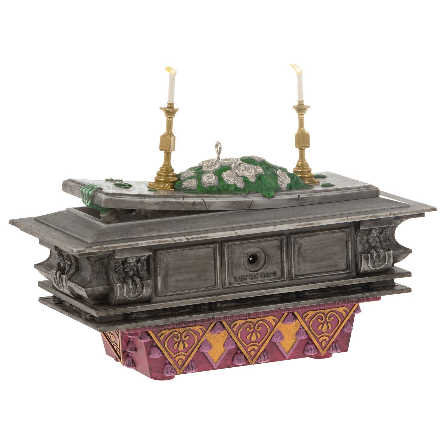 Disney The Haunted Mansion Collection The Coffin in the Conservatory, 2023 Keepsake Ornament With Light and Sound