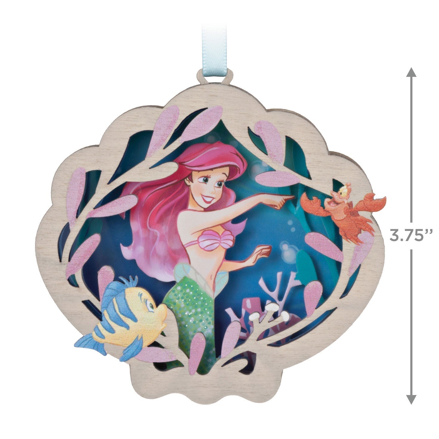 Disney The Little Mermaid Ariel and Friends Papercraft, 2023 Keepsake Ornament