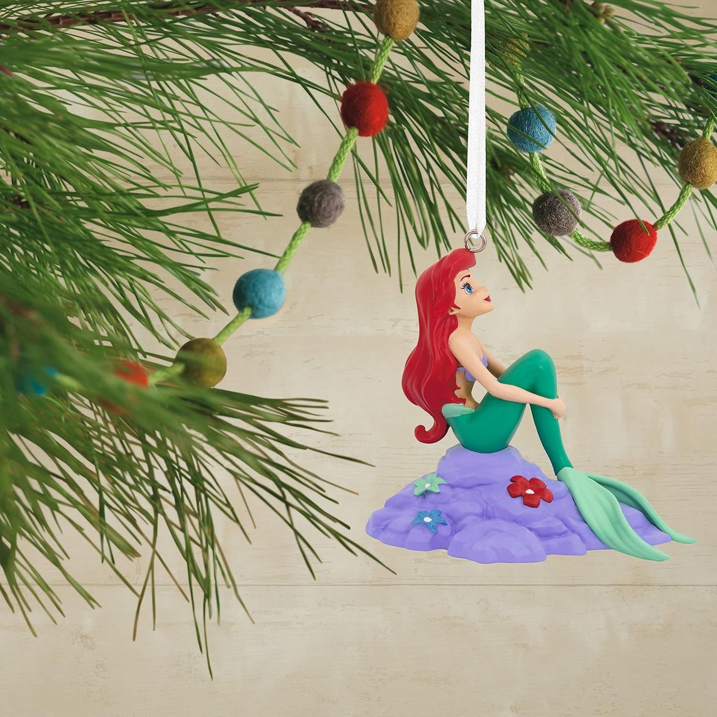 Disney The Little Mermaid Ariel on Rock Hallmark Ornament