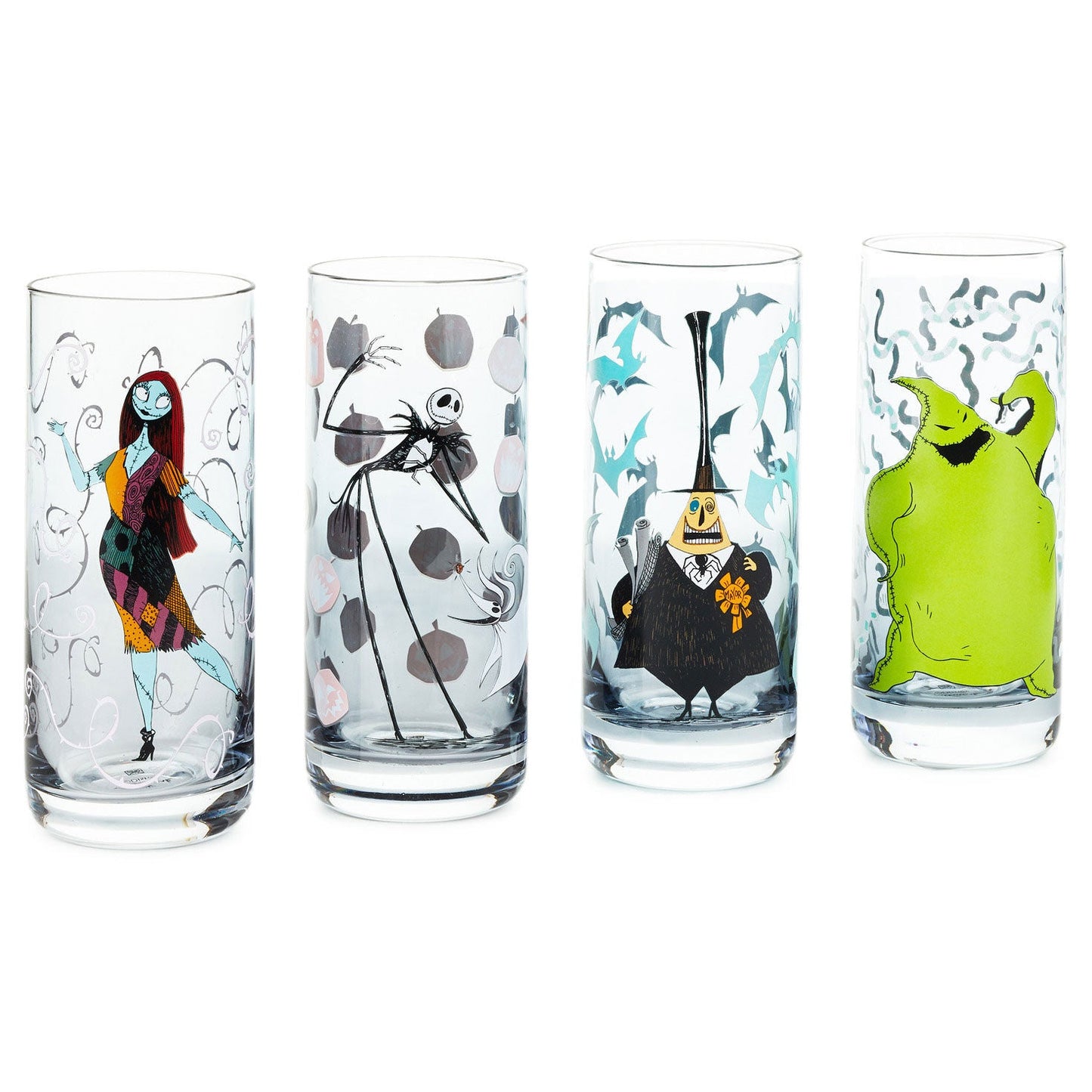 Disney Tim Burton's The Nightmare Before Christmas Color - Changing Drinking Glasses, Set of 4