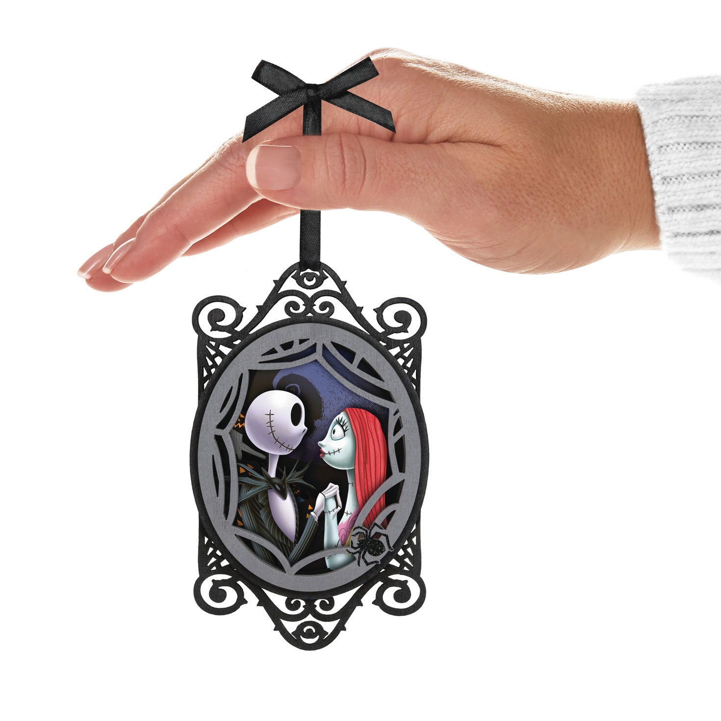 Disney Tim Burton's The Nightmare Before Christmas Jack and Sally Papercraft 2024 Keepsake Ornament