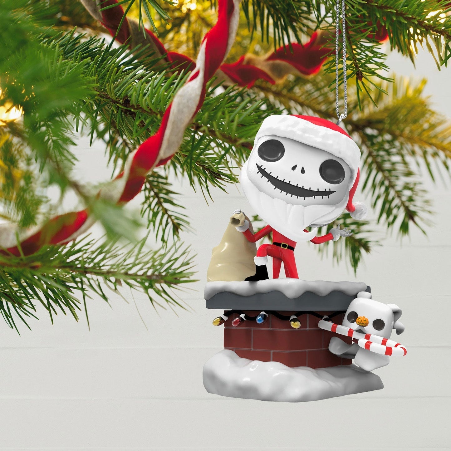 Disney Tim Burtons The Nightmare Before Christmas Jack Skellington and Zero Funko POP!, 2023 Keepsake Ornament