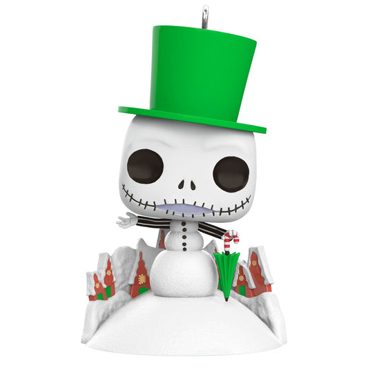 Disney Tim Burton's The Nightmare Before Christmas Jack Skellington Snowman Funko POP! 2024 Keepsake Ornament