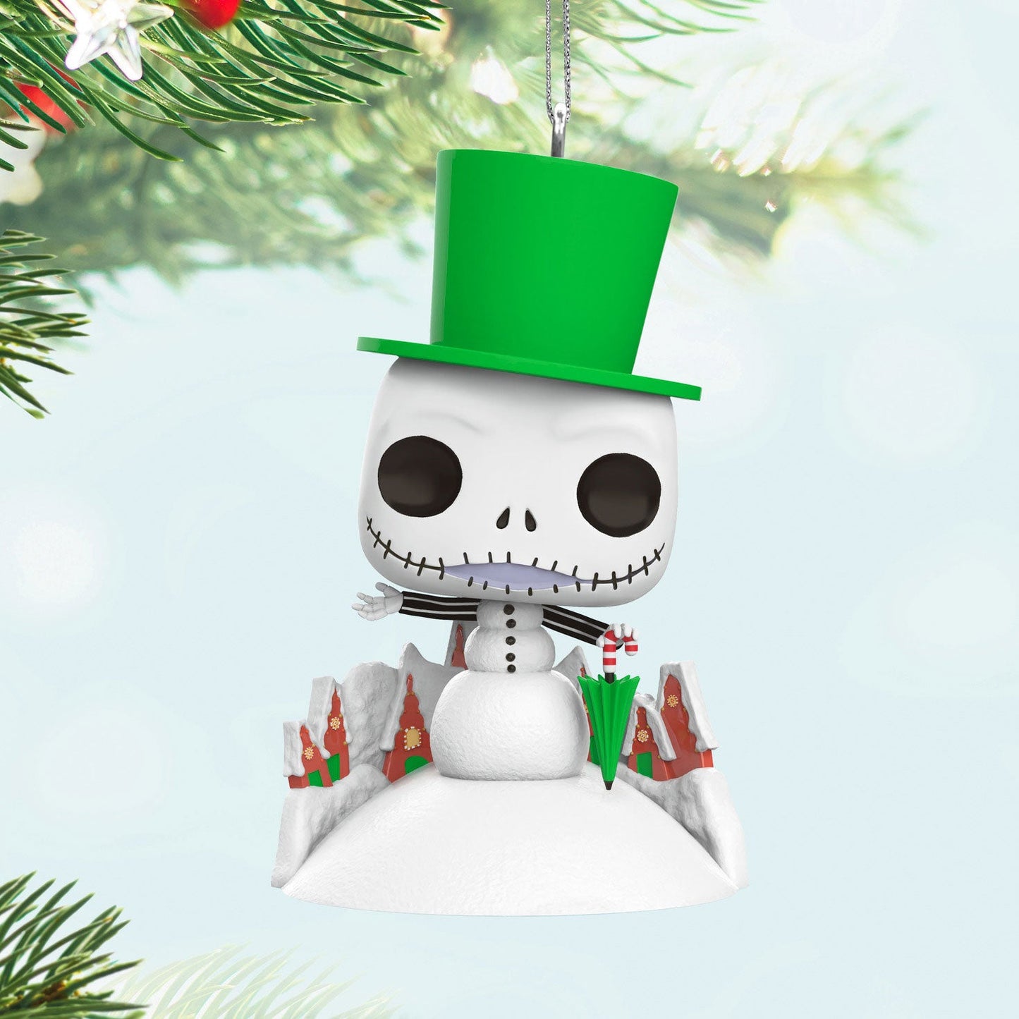 Disney Tim Burton's The Nightmare Before Christmas Jack Skellington Snowman Funko POP! 2024 Keepsake Ornament