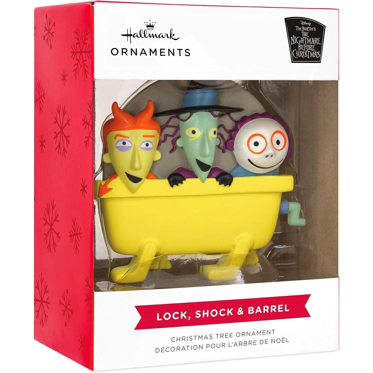 Disney Tim Burton's The Nightmare Before Christmas Lock, Shock and Barrel Hallmark Ornament