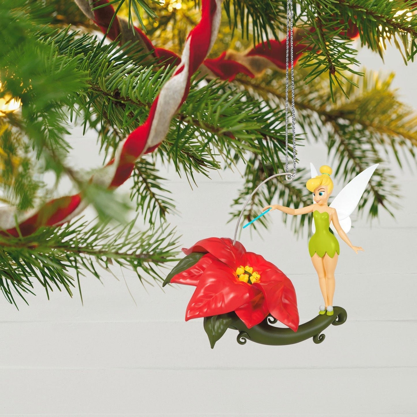 Disney Tinker Bell Pixie Dusted Poinsettia, 2023 Keepsake Ornament