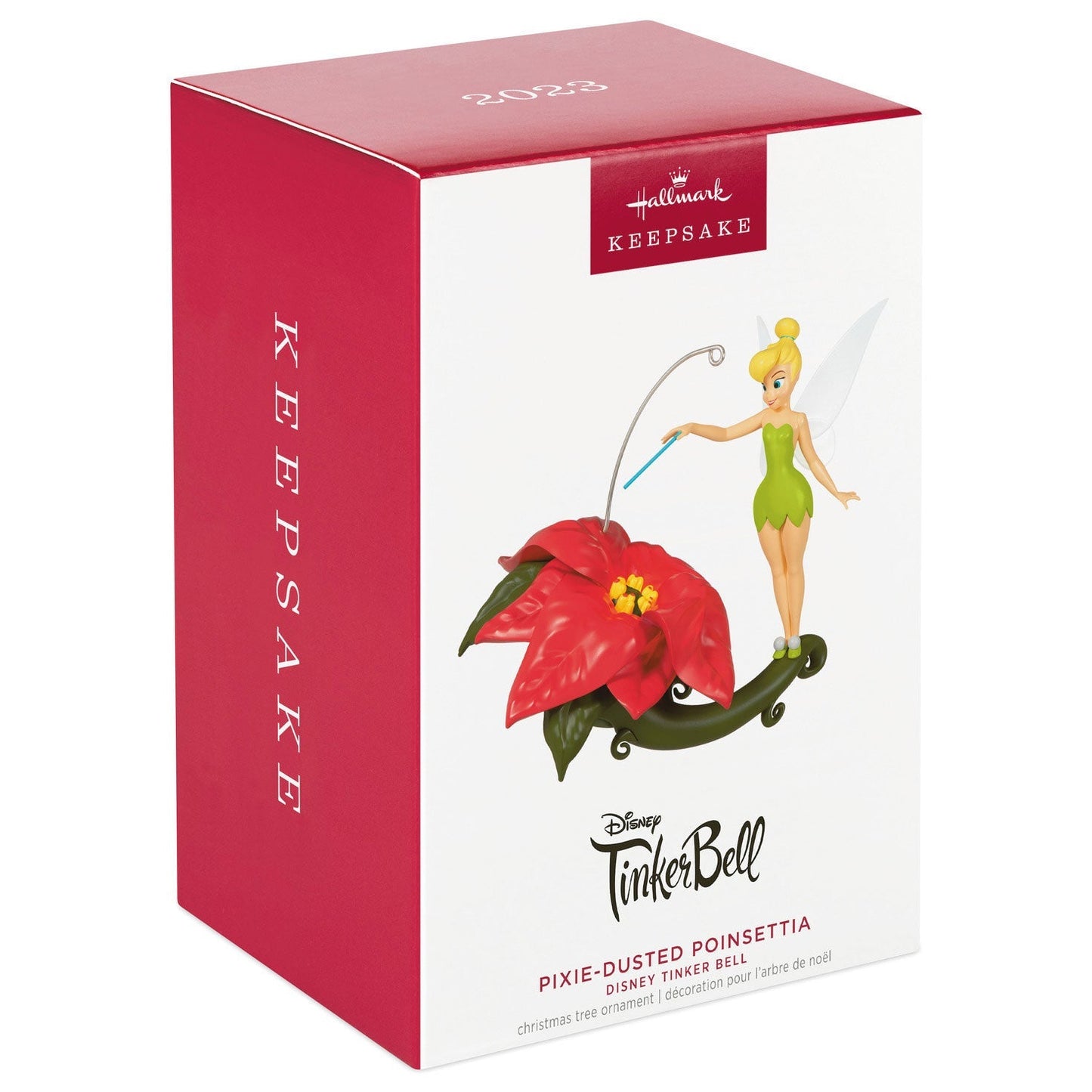 Disney Tinker Bell Pixie Dusted Poinsettia, 2023 Keepsake Ornament