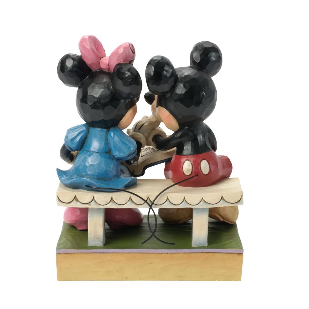 Disney Traditions by Jim Shore 85th Anniversary Mickey and Minnie Mouse Figurine, 6.5”