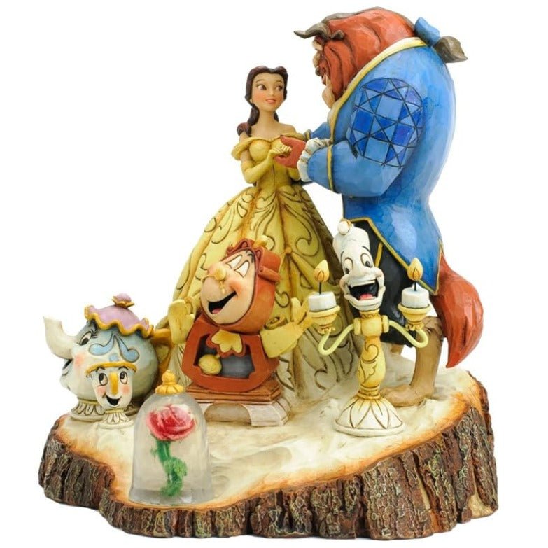 Disney Traditions by Jim Shore Beauty and the Beast Carved by Heart Figurine