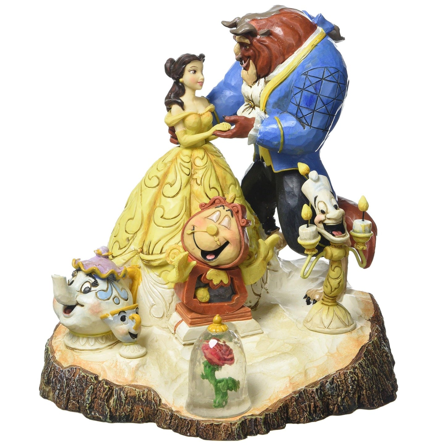 Disney Traditions by Jim Shore Beauty and the Beast Carved by Heart Figurine