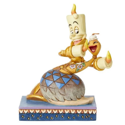 Disney Traditions by Jim Shore Beauty and The Beast Lumiere and Plumette Figurine, 5.75 Inch