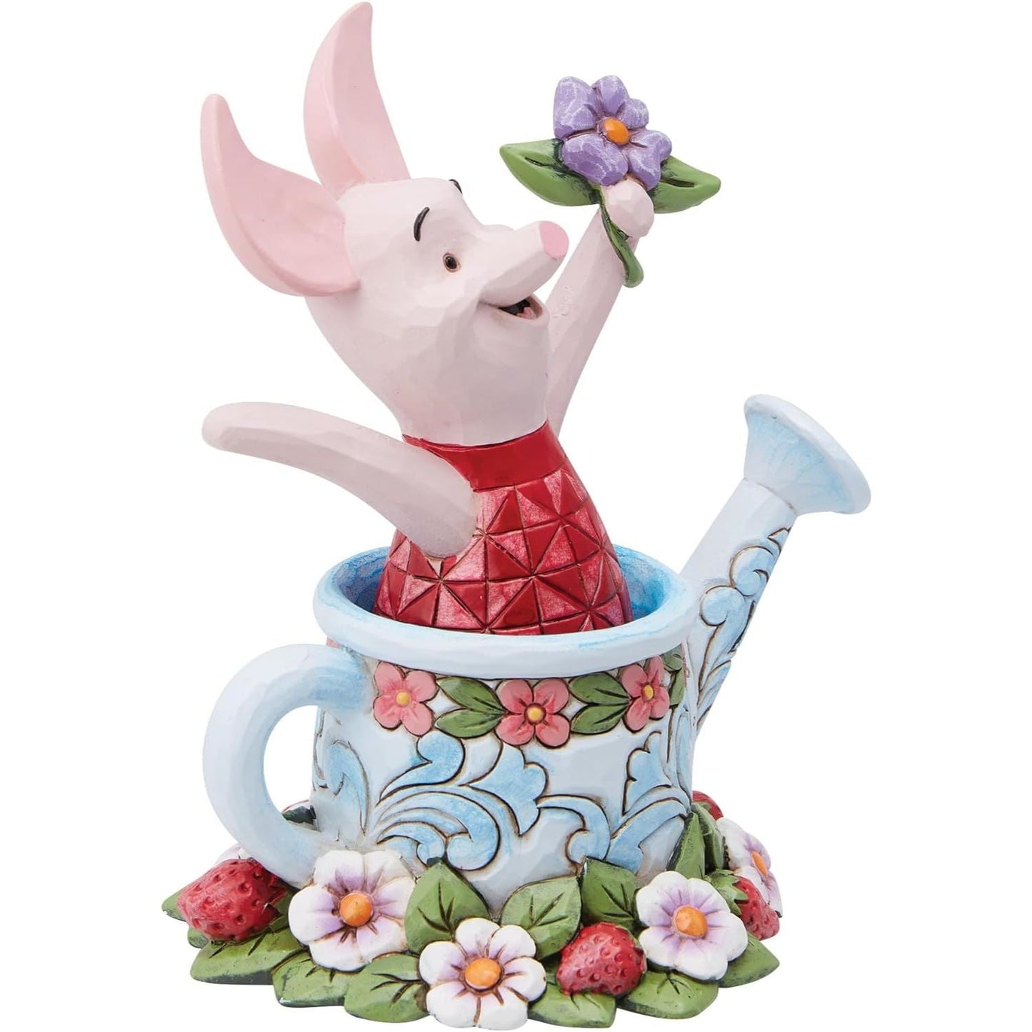 Disney Traditions by Jim Shore Winnie The Pooh Piglet in Watering Can Figurine, 4.5"