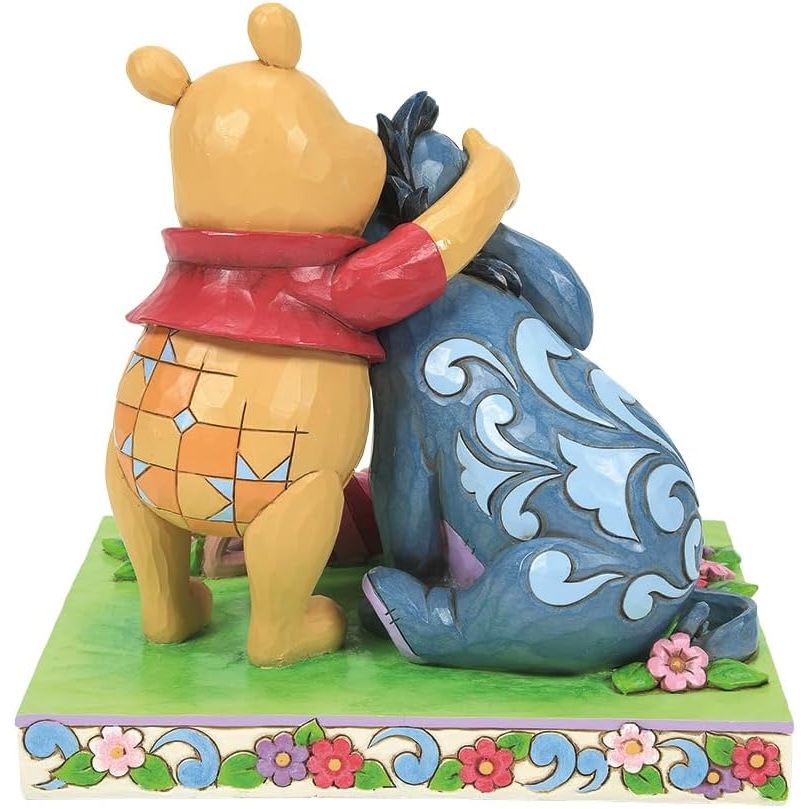Disney Traditions by Jim Shore Winnie The Pooh with Piglet and Eeyore Friends Figurine, 6.125"