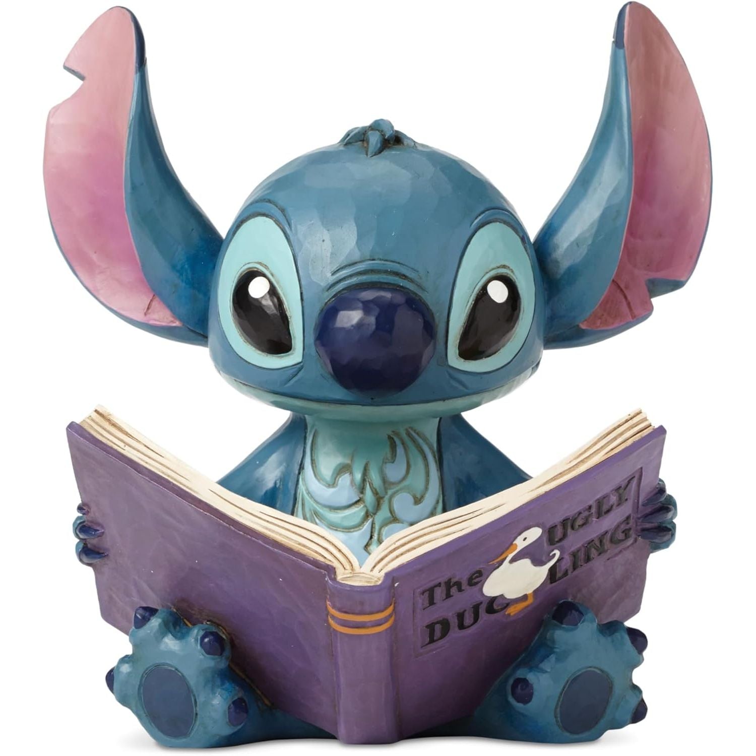 Disney Traditions "Finding A Family" Stitch with Book Figurine, 5.75"