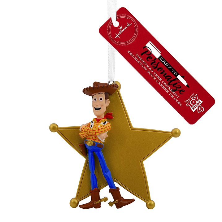 Disney/Pixar Toy Story Woody Sheriff's Badge Personalized Hallmark Ornament