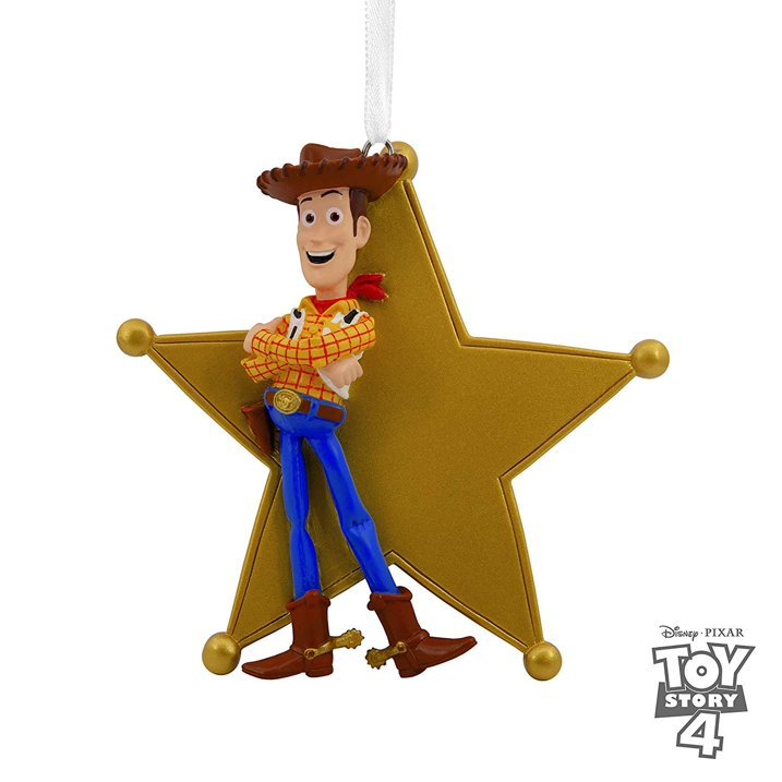 Disney/Pixar Toy Story Woody Sheriff's Badge Personalized Hallmark Ornament