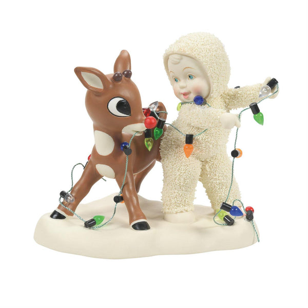 Snowbabies Light It Up, Rudolph Figurine