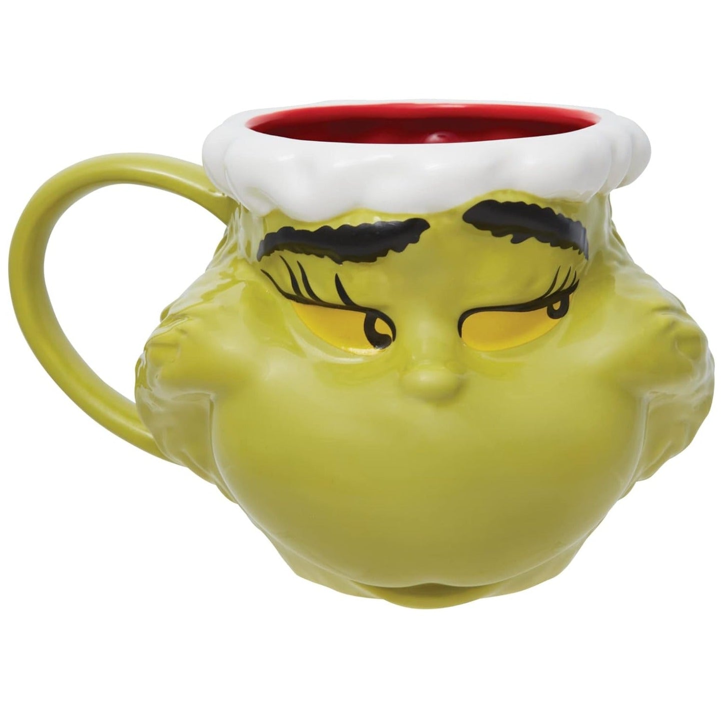 Dr. Seuss Grinch Face Sculpted Coffee Mug, 24 Ounce