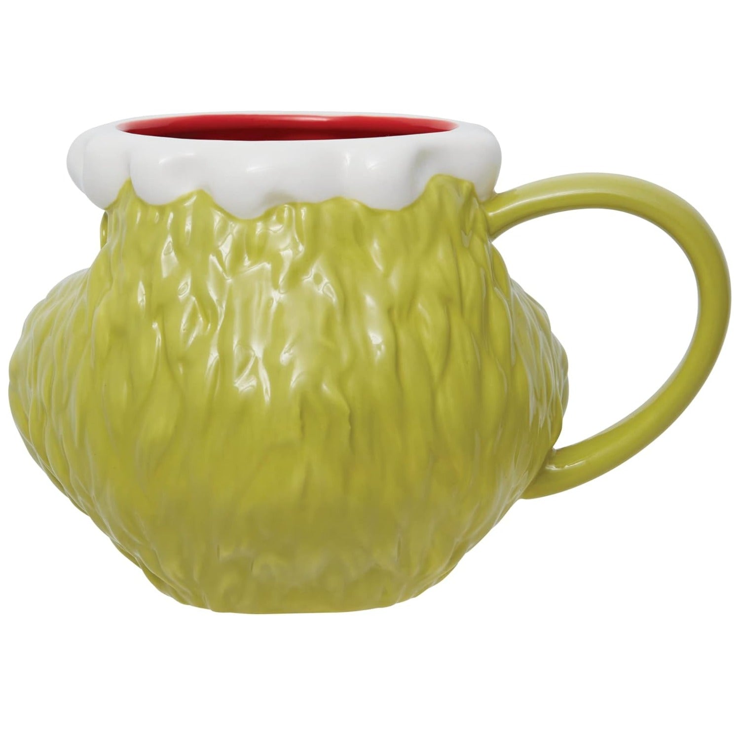 Dr. Seuss Grinch Face Sculpted Coffee Mug, 24 Ounce