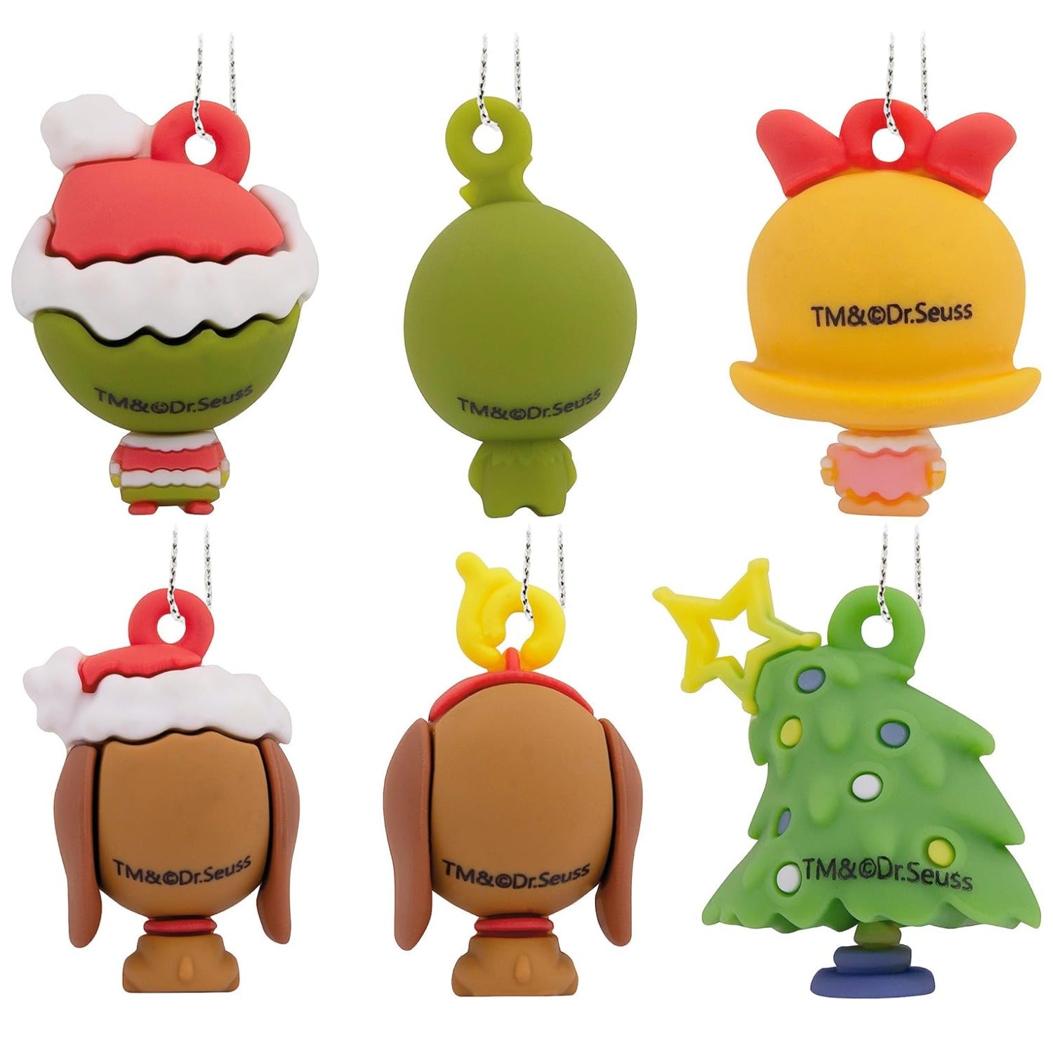 Dr. Seuss How The Grinch Stole Christmas! Miniature Christmas Ornaments, Set of 6