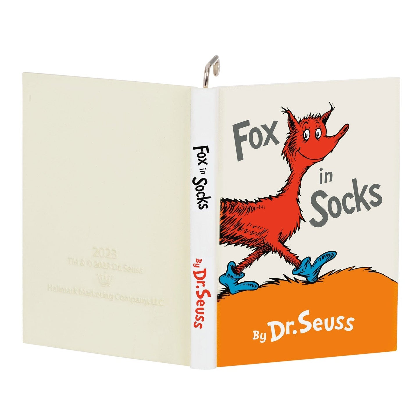 Dr. Seusss Fox in Socks Who Sews Whose Socks, 2023 Keepsake Ornament