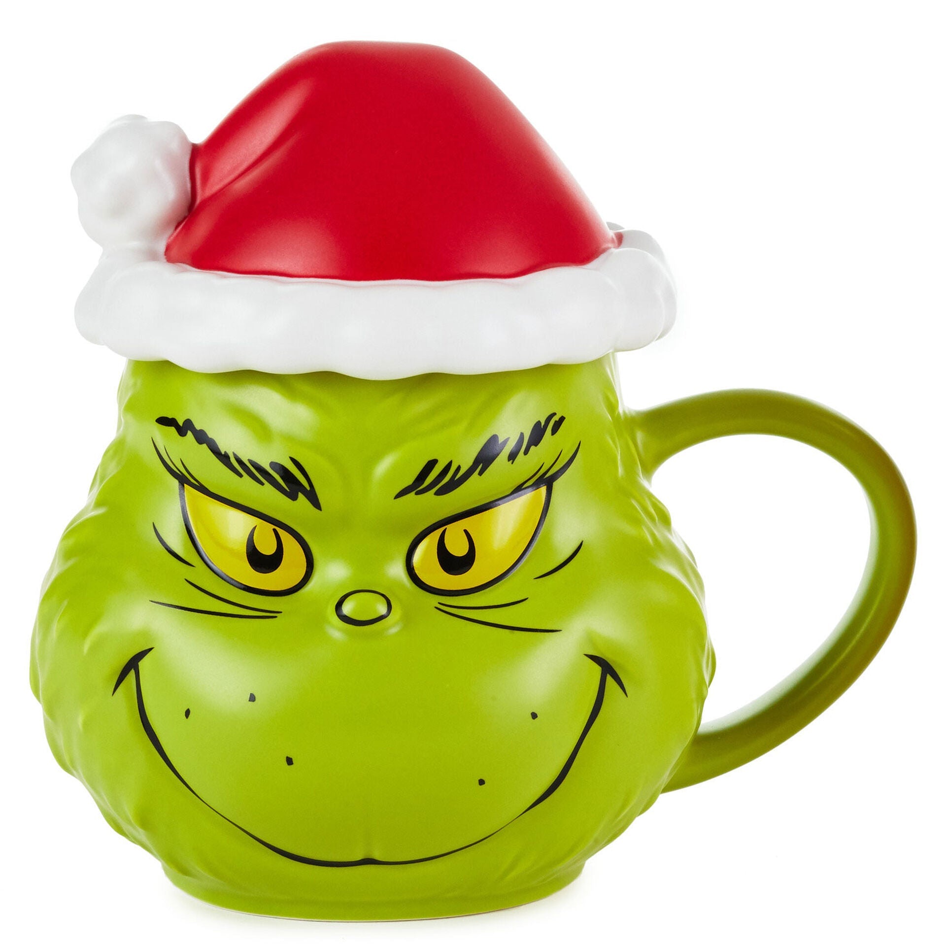 Dr. Seuss's Grinch Santa Sculpted Mug With Sound, 21 oz.