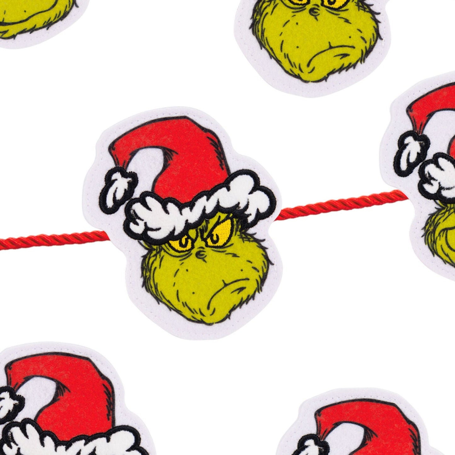 Dr. Seuss's How the Grinch Stole Christmas!™ Fabric Hallmark Garland, 72"