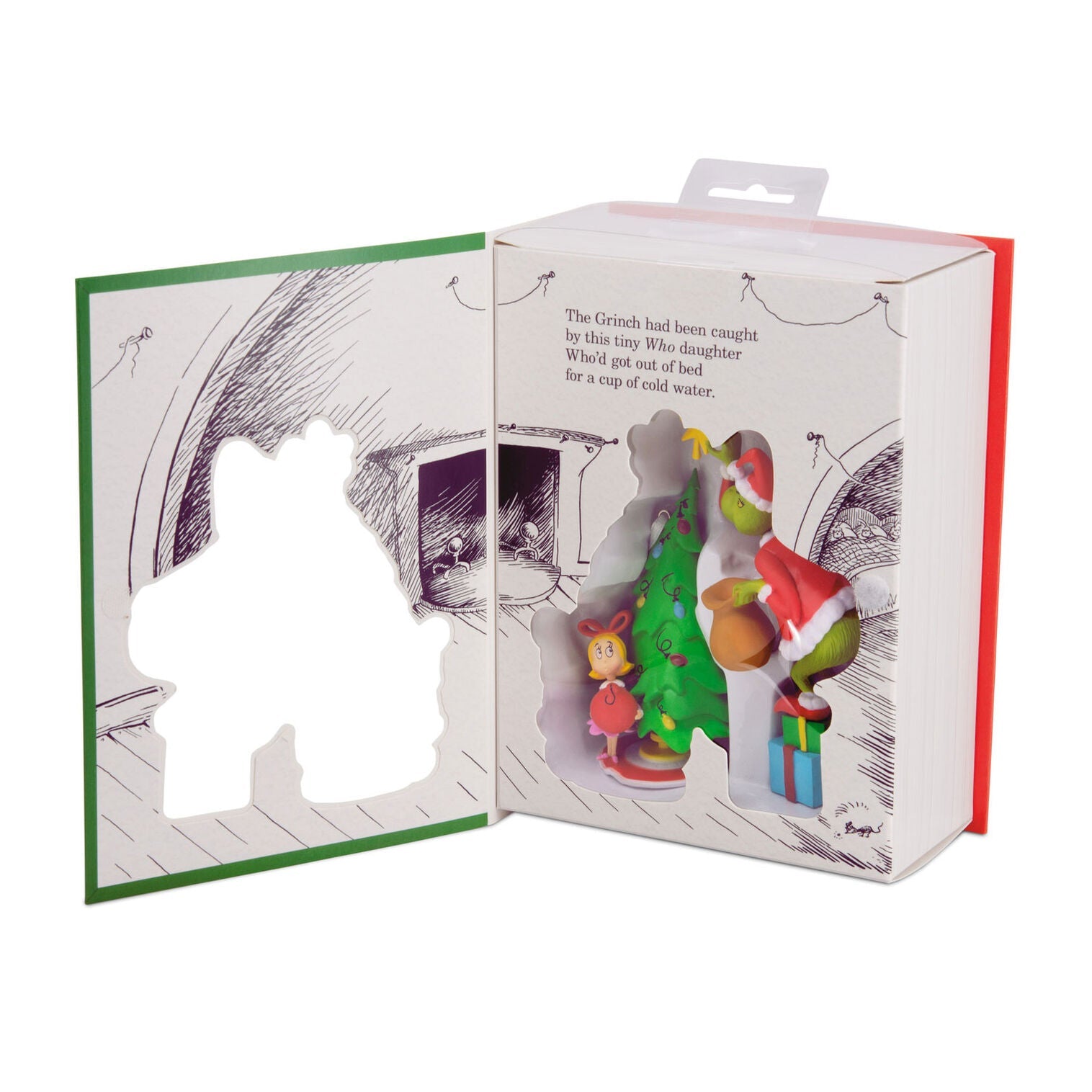 Dr. Seuss's How the Grinch Stole Christmas!™ Grinch and Cindy - Lou Who Hallmark Ornaments, Set of 2